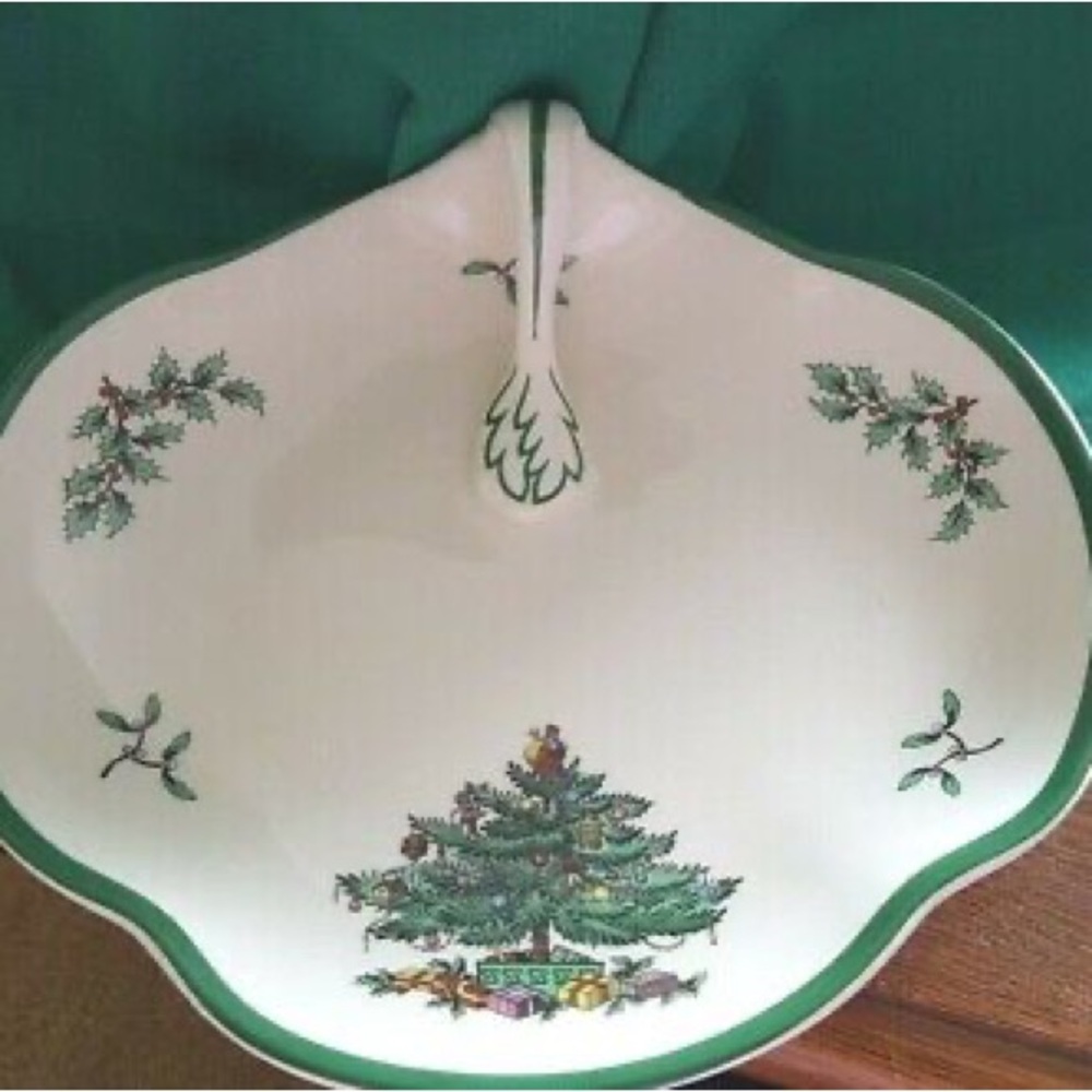 Spode Christmas handled candy/Nut dish. Set of 2